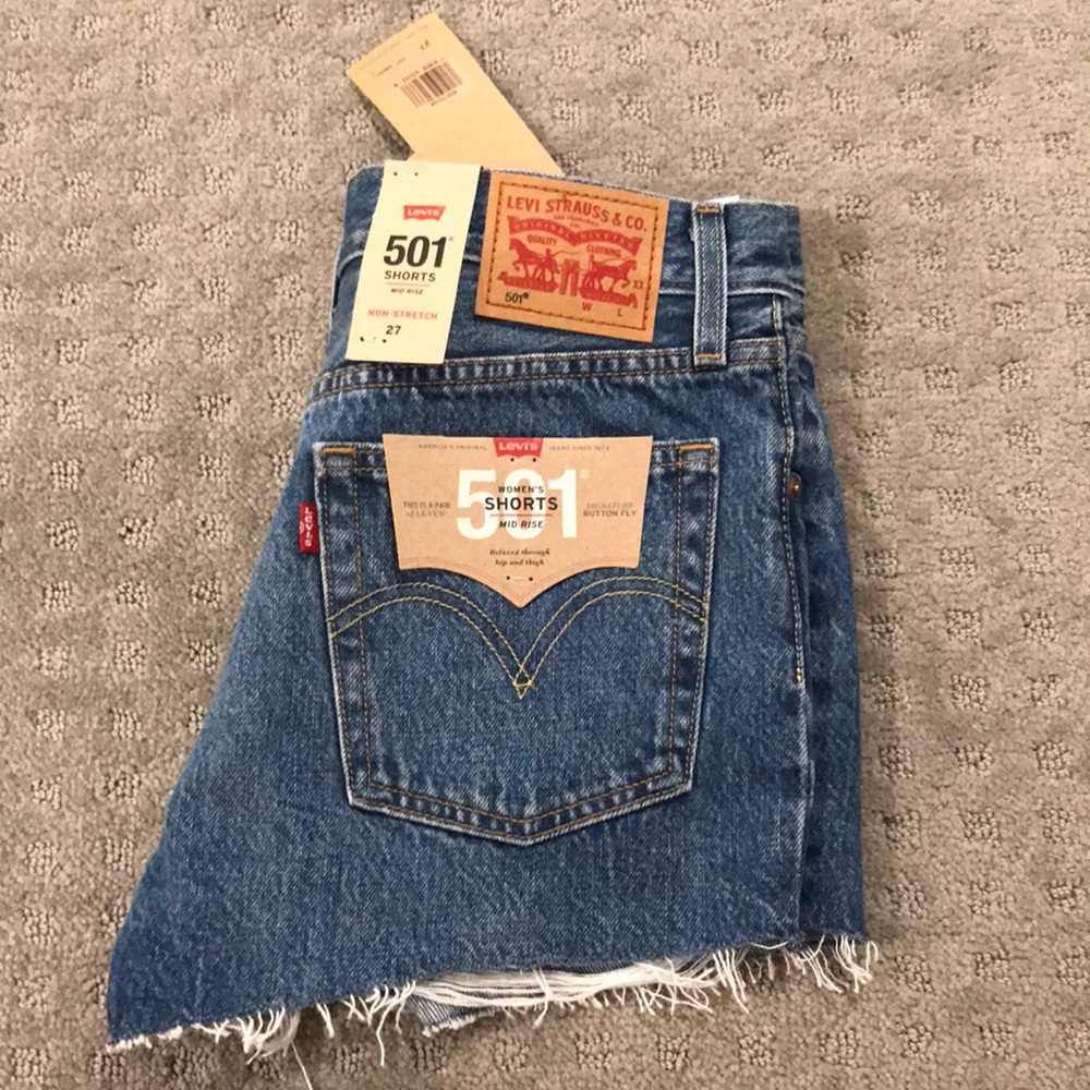 NWT Levi’s jean shorts 501 fit size 27 - Picture 5 of 6
